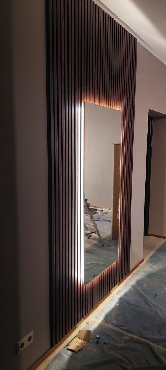 Accent wall with mirror