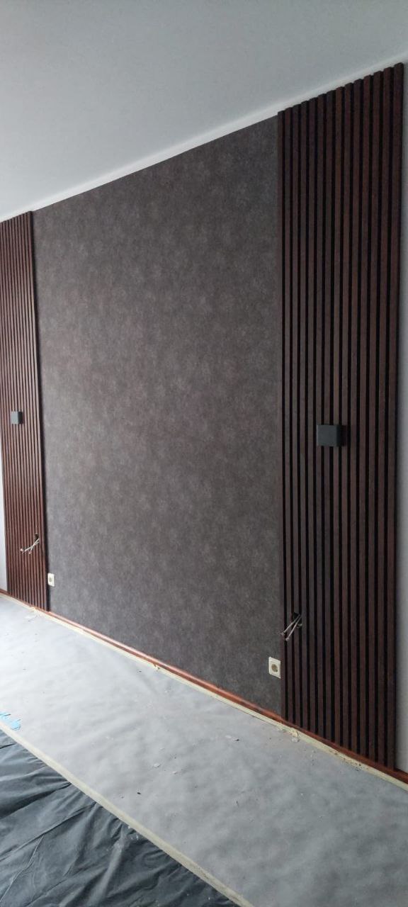 Combined wall finish